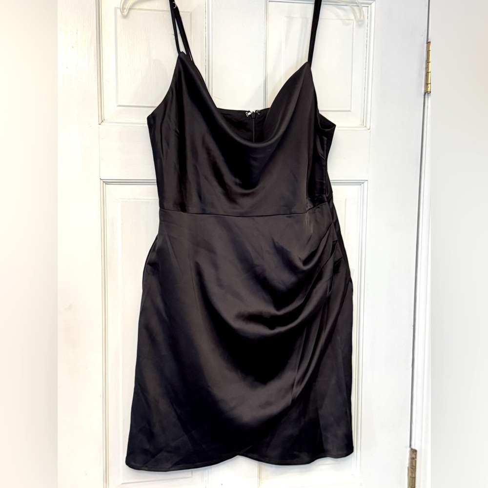 Lulu's Black Mini Dress Elegant and Chic